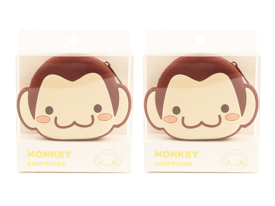 monkey cute silicone coin purse